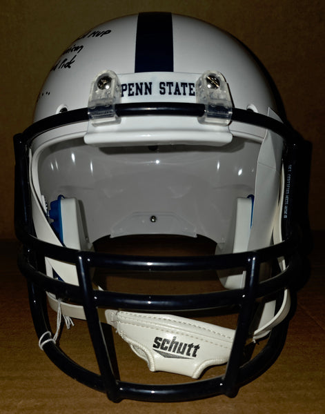 Penn State Nittany Lions O.J. McDuffie Autographed Full Size Schutt Replica Helmet with Mutiple Inscriptions (JSA)
