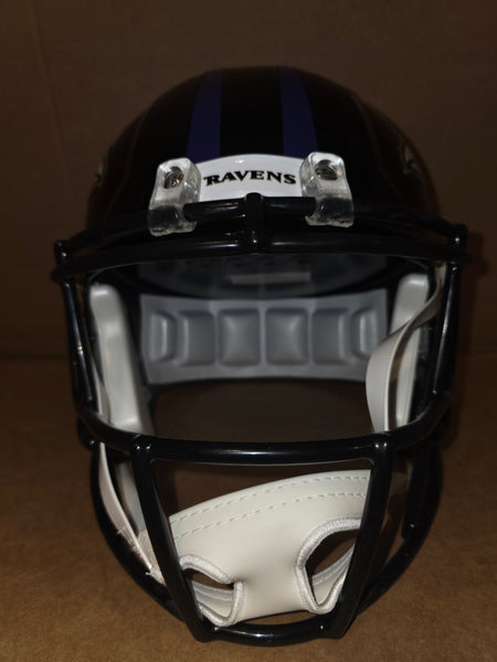 Baltimore Ravens Zay Flowers Autographed Full Size Speed Replica Helmet (BAS)