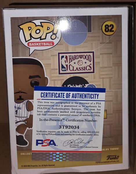 Funko Pop! Orlando Magic Penny Hardaway Autographed #82 Vinyl Figure (PSA/DNA)