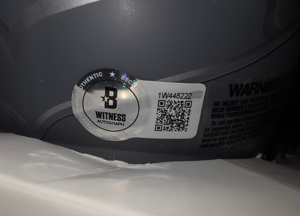 Seattle Seahawks Devon Witherspoon Autographed Slate Speed Mini Helmet (BAS)