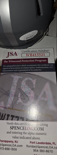 Dallas Cowboys DaRon Bland Autographed Slate Speed Mini Helmet (JSA)