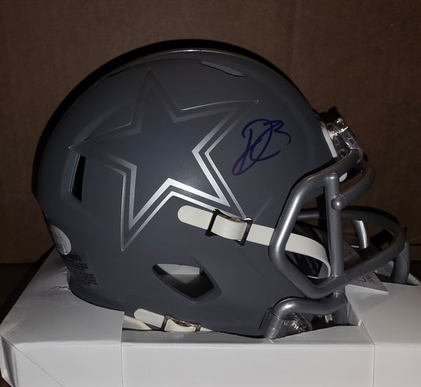 Dallas Cowboys DaRon Bland Autographed Slate Speed Mini Helmet (JSA)