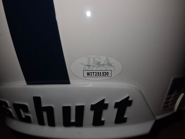 Penn State Nittany Lions O.J. McDuffie Autographed Full Size Schutt Replica Helmet with Mutiple Inscriptions (JSA)