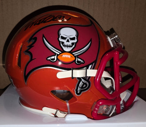 Tampa Bay Buccaneers Desmond Johnson Autographed Flash Speed Mini Helmet (BAS)