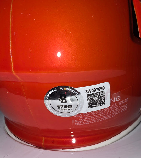 Tampa Bay Buccaneers Desmond Johnson Autographed Flash Speed Mini Helmet (BAS)