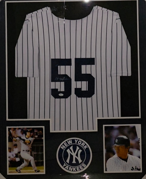 New York Yankees Framed Hideki Matsui Autographed Custom Jersey (JSA)