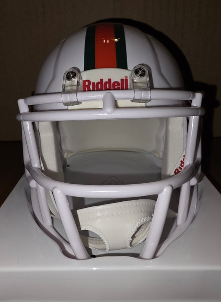 Miami Hurricanes Willis McGahee Autographed Speed Mini Helmet (BAS)