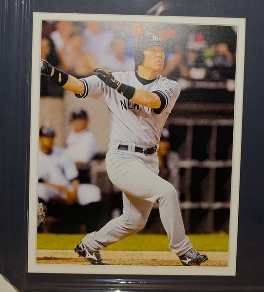 New York Yankees Framed Hideki Matsui Autographed Custom Jersey (JSA)