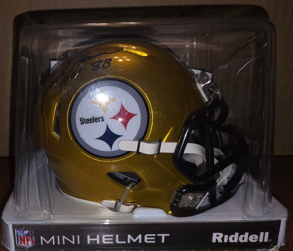 Pittsburgh Steelers Jack Ham Autographed Flash Speed Mini Helmet with Inscription (JSA)