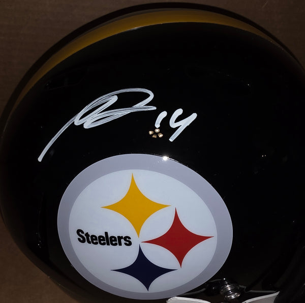 Pittsburgh Steelers George Pickens Autographed Full Size Speed Replica Helmet (JSA)