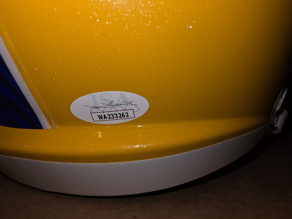 Pittsburgh Panthers Rickey Jackson Autographed Full Size Speed Replica Helmet with Inscription. (JSA)