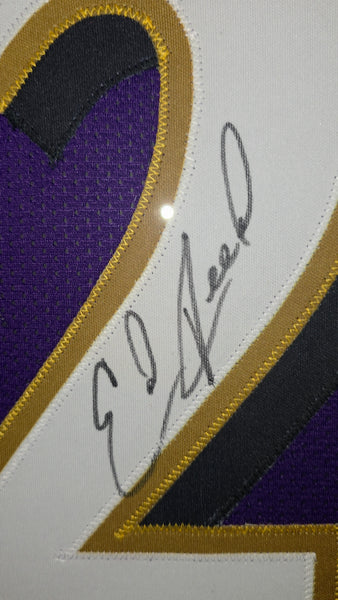 Baltimore Ravens Framed Ed Reed Autographed Custom Jersey (JSA)