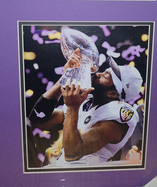Baltimore Ravens Framed Ed Reed Autographed Custom Jersey (JSA)
