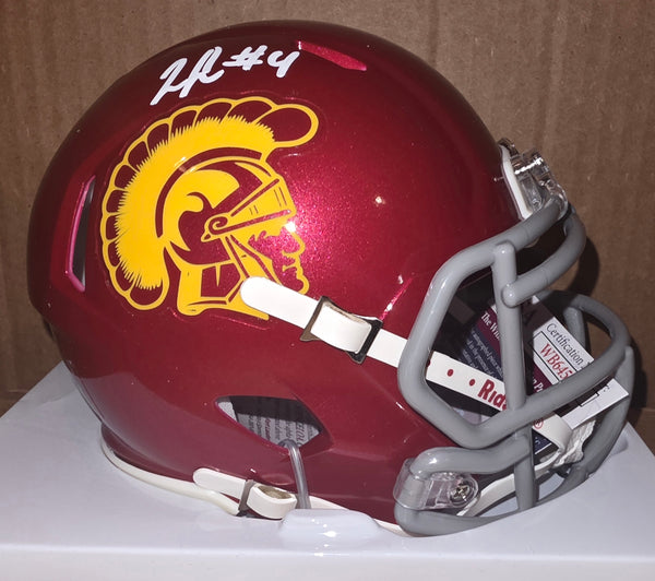 USC Trojans Woody Marks Autographed Speed Mini Helmet (JSA)