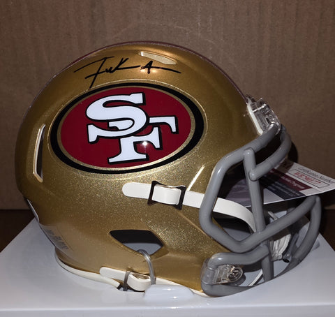 San Francisco 49ers Frank Gore Autographed Speed Mini (JSA)