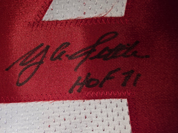 Y.A. Tittle Autographed Custom Jersey with Inscription (JSA)