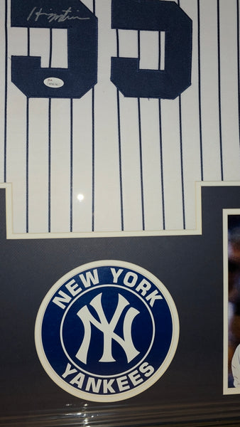New York Yankees Framed Hideki Matsui Autographed Custom Jersey (JSA)
