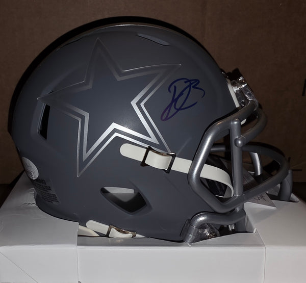 Dallas Cowboys DaRon Bland Autographed Slate Speed Mini Helmet (JSA)