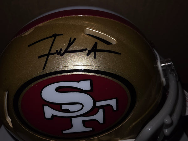 San Francisco 49ers Frank Gore Autographed Speed Mini (JSA)