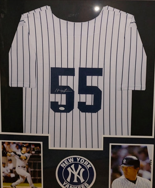 New York Yankees Framed Hideki Matsui Autographed Custom Jersey (JSA)