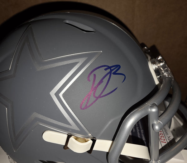 Dallas Cowboys DaRon Bland Autographed Slate Speed Mini Helmet (JSA)