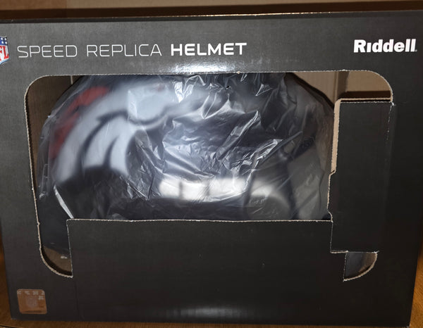 Denver Broncos Patrick Surtain II Autographed Full Size Speed Replica Helmet with Inscription. (BAS)