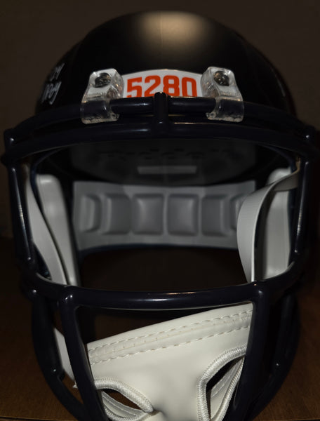 Denver Broncos Patrick Surtain II Autographed Full Size Speed Replica Helmet with Inscription. (BAS)