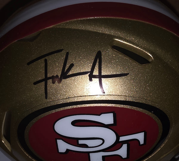 San Francisco 49ers Frank Gore Autographed Speed Mini (JSA)
