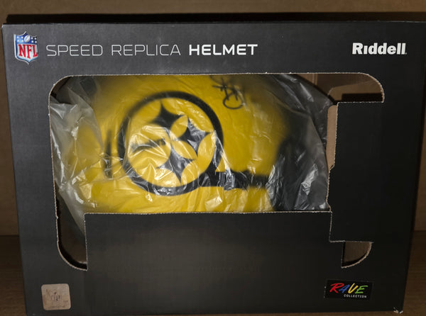 Pittsburgh Steelers Autographed Troy Polamalu Full Size Rave Speed Helmet (BAS)