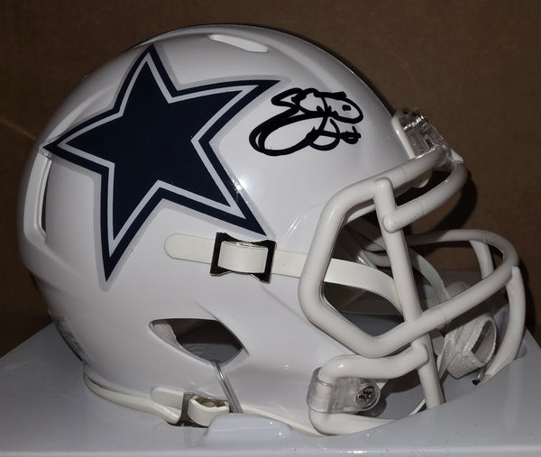 emmitt smith signed football helmet Dallas Cowboys Emmitt Smith Autographed Lunar Eclipse Speed Mini Helme – Muncy's Memorabilia