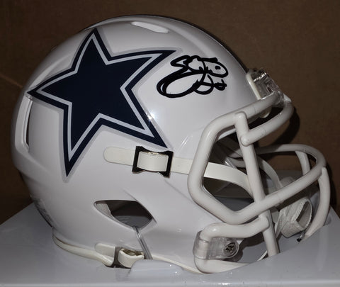 Dallas Cowboys Emmitt Smith Autographed Lunar Eclipse Speed Mini Helmet (Prova)