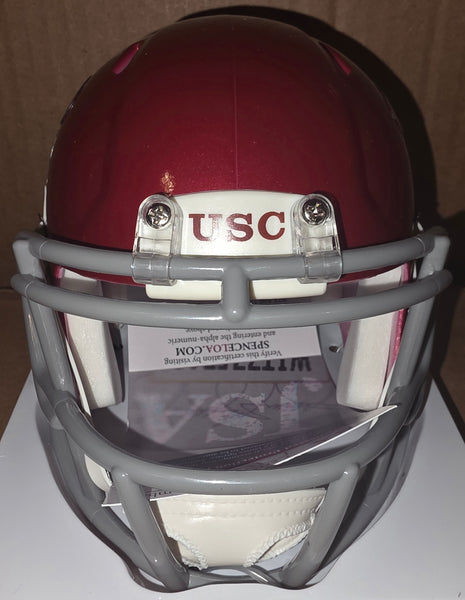 USC Trojans Woody Marks Autographed Speed Mini Helmet (JSA)