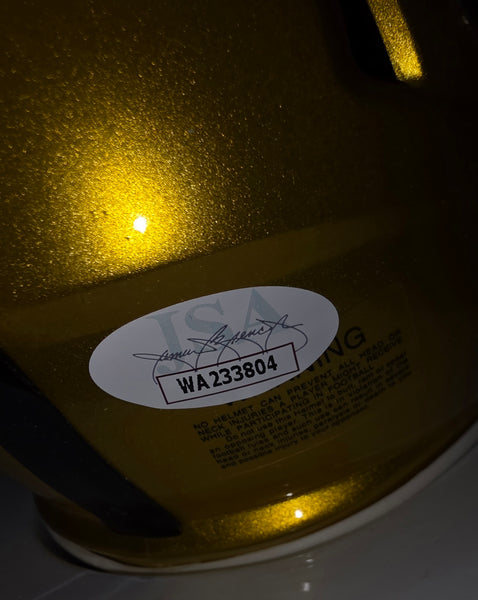 Pittsburgh Steelers Jack Ham Autographed Flash Speed Mini Helmet with Inscription (JSA)