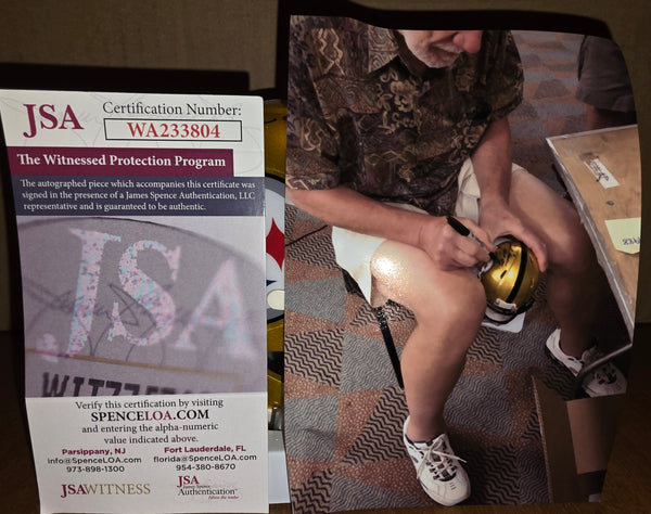 Pittsburgh Steelers Jack Ham Autographed Flash Speed Mini Helmet with Inscription (JSA)