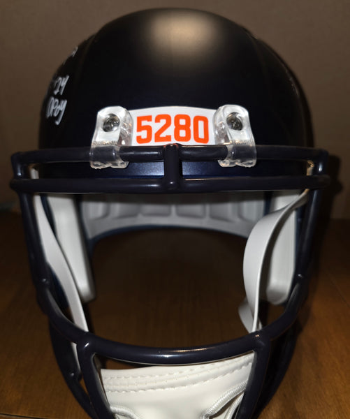Denver Broncos Patrick Surtain II Autographed Full Size Speed Replica Helmet with Inscription. (BAS)