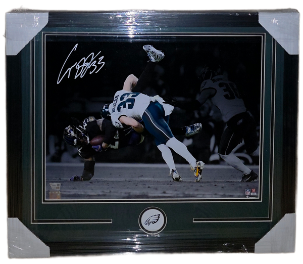 Philadelphia Eagles Framed Cooper DeJean Autographed 16x20 (Fanatics)