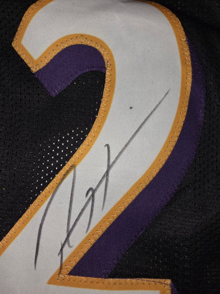 Ray Lewis Autographed Custom Stat Jersey (BAS)
