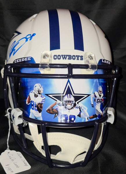 Dallas Cowboys Ceedee Lamb Autographed Authentic Full Size Speed Helmet (Fanatics)