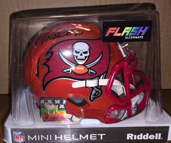Tampa Bay Buccaneers Desmond Johnson Autographed Flash Speed Mini Helmet (BAS)