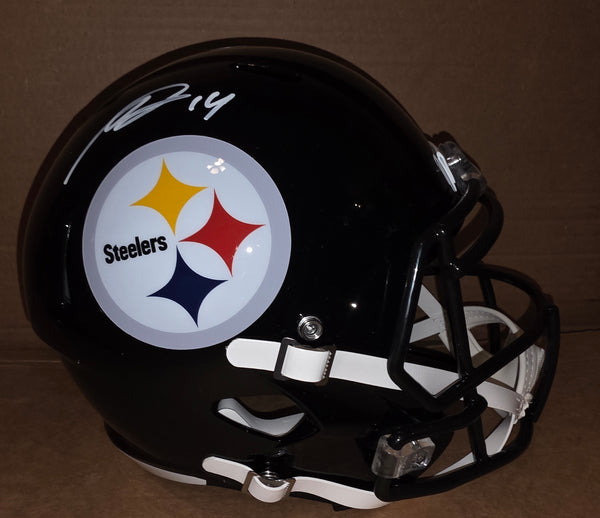 Pittsburgh Steelers George Pickens Autographed Full Size Speed Replica Helmet (JSA)