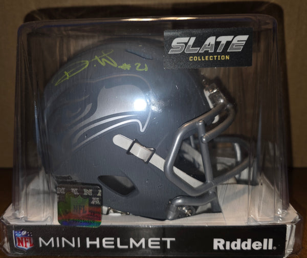 Seattle Seahawks Devon Witherspoon Autographed Slate Speed Mini Helmet (BAS)