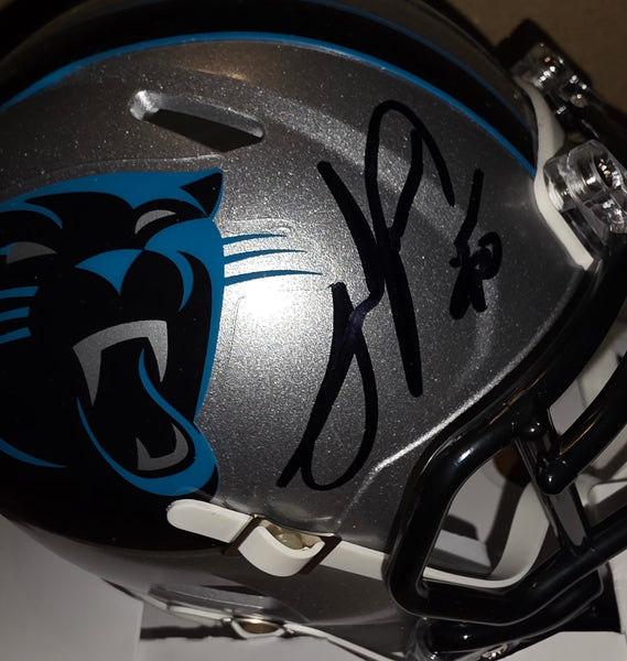 Carolina Panthers Julius Peppers Autographed Speed Mini Helmet (BAS)