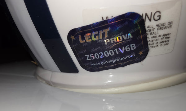 Dallas Cowboys Emmitt Smith Autographed Lunar Eclipse Speed Mini Helmet (Prova)