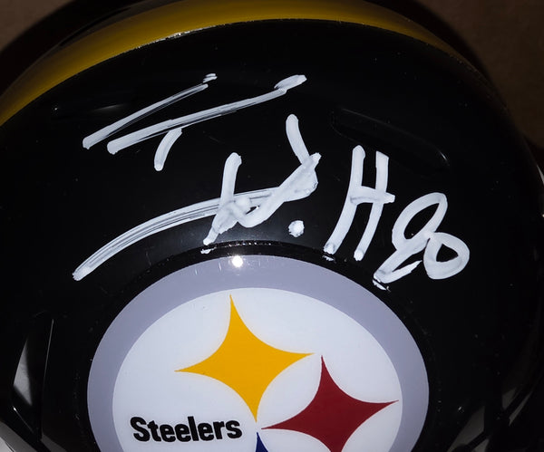 Pittsburgh Steelers Autographed TJ Watt Speed Mini Helmet (JSA)