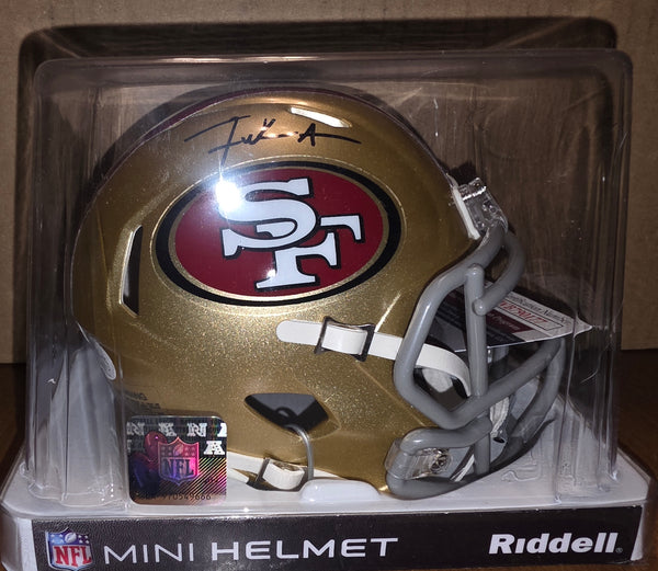 San Francisco 49ers Frank Gore Autographed Speed Mini (JSA)
