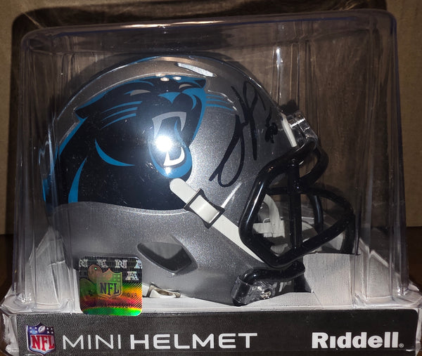 Carolina Panthers Julius Peppers Autographed Speed Mini Helmet (BAS)