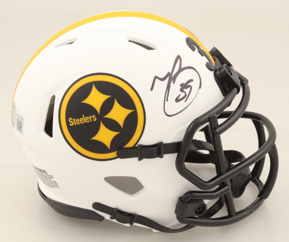 Pittsburgh Steelers Autographed Minkah Fitzpatrick Lunar Eclipse Speed Mini Helmet (BAS)