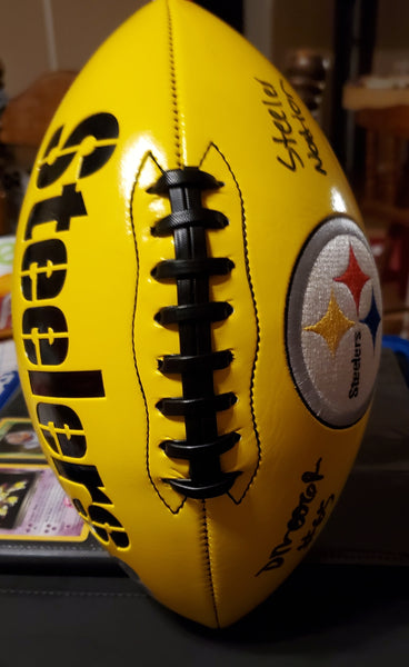 Pittsburgh Steelers Dan Moore Jr. Autographed Football (BAS)