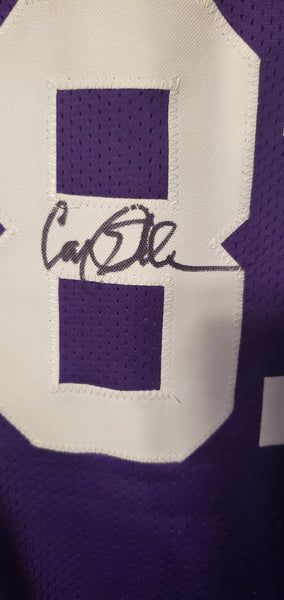 Purple People Eaters Custom Jersey Autographed by all four lineman with Alan Page, Carl Eller, Jim Marshall, & Gary Larsen (BAS)