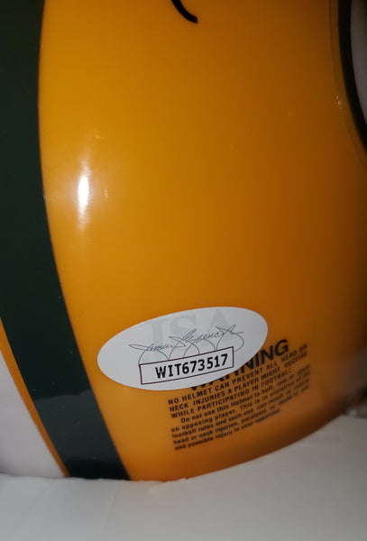 Green Bay Packers Ahman Green Autographed Mini Helmet (JSA)